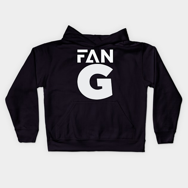 Fan G #2 grey Kids Hoodie by at1102Studio